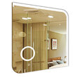 Зеркало для ванной AZARIO Golden влагостойкое с подсветкой, подогрев, линза 700*700, CS00084316